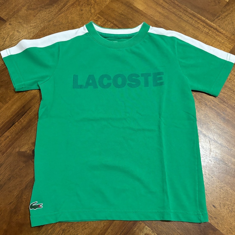Lacoste Kids Green T-Shirt Size Small/6 Boys